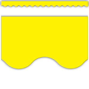 Scalloped Border Trim: Yellow-Borders-Tools 4 Teaching-Classroom Decor and More