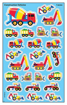 Construction Vehicles Stickers-Stickers-Tools 4 Teaching-Classroom Decor and More