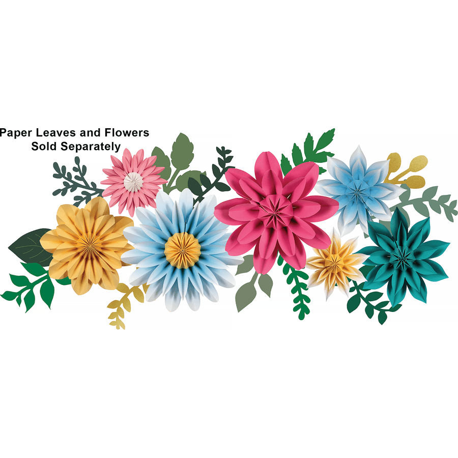 Green and Gold Paper Leaves-Accents-Tools 4 Teaching-Classroom Decor and More