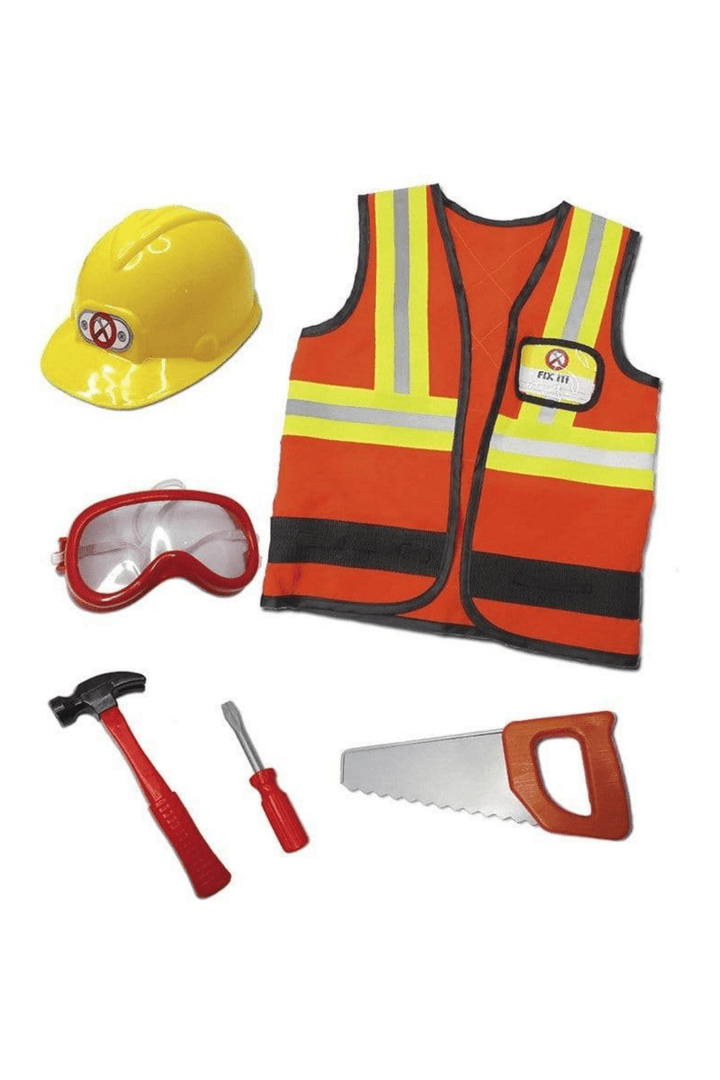 Construction Worker with Accessories-Dress Up & Jewelry-Tools 4 Teaching-Classroom Decor and More