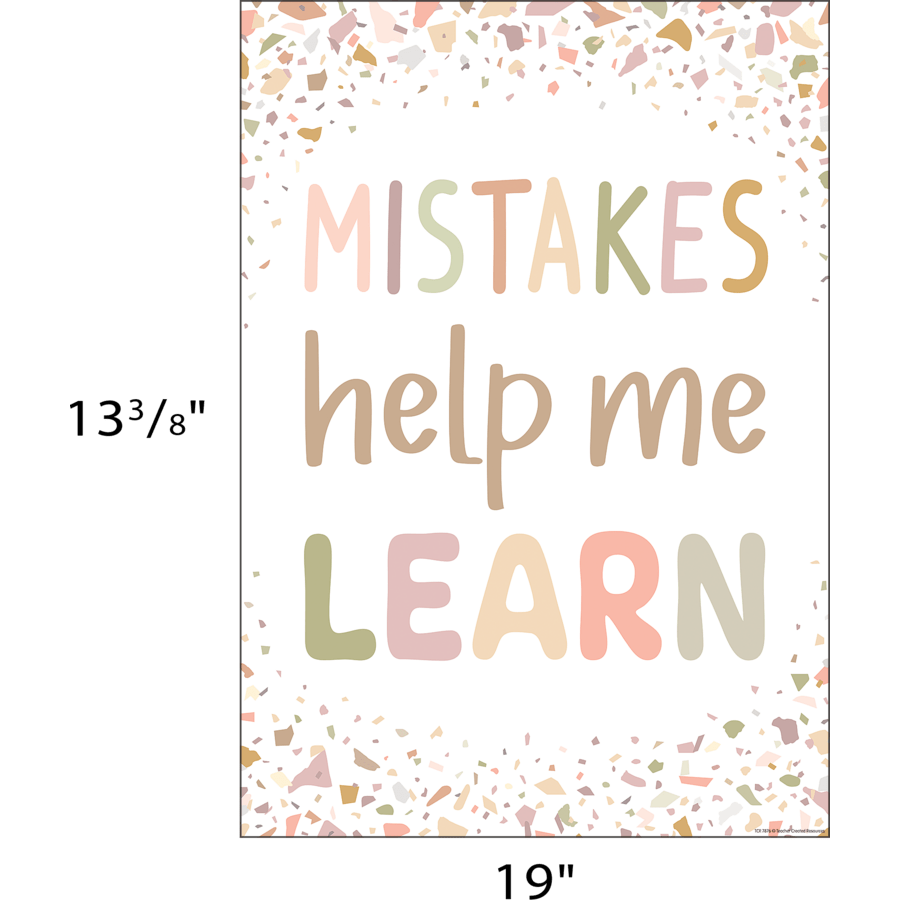 Terrazzo Tones Mistakes Help Me Learn Poster-Posters-Tools 4 Teaching-Classroom Decor and More