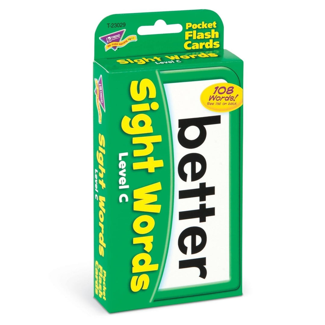 Sight Words – Level C Pocket Flash Cards-Flashcards-Tools 4 Teaching-Classroom Decor and More