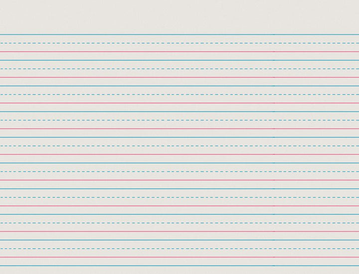 Pacon® Multi-Program Handwriting Tablet 10-1/2" X 8", Ruled Long D'nealian Grade 1 / Zaner-Bloser Grade 2, Long Way 100 Sheets-Story Paper-Tools 4 Teaching-Classroom Decor and More