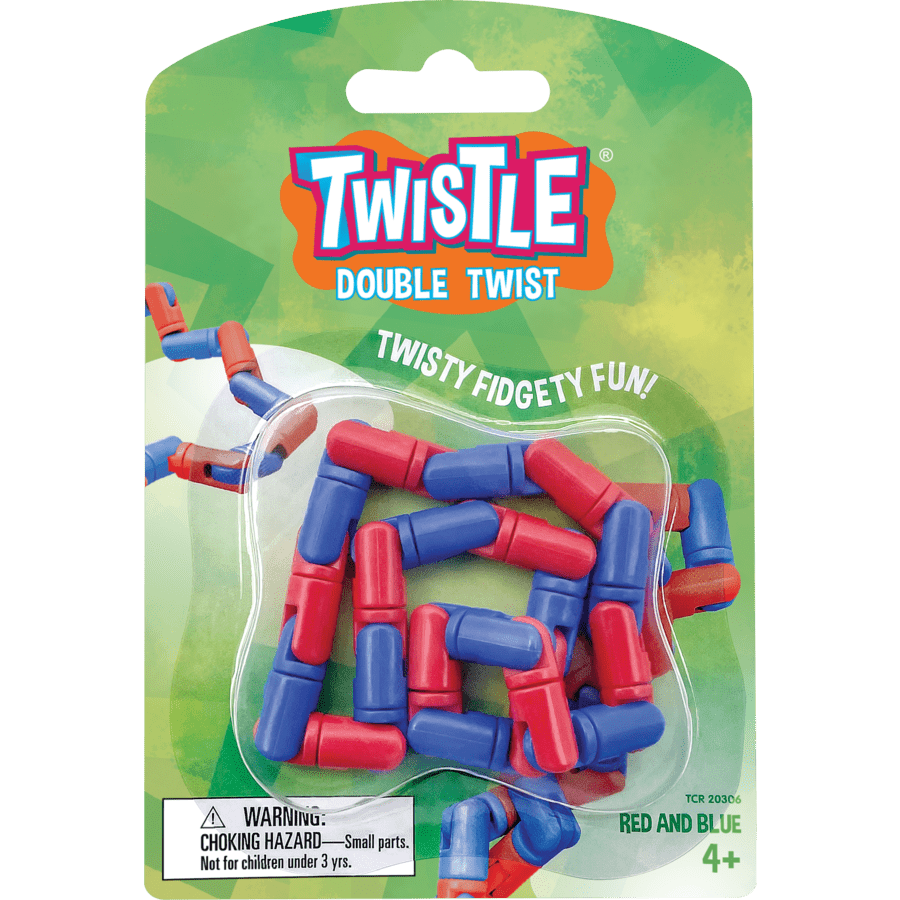 Twistle Double Twist Red and Blue-Fidgets-Tools 4 Teaching-Classroom Decor and More