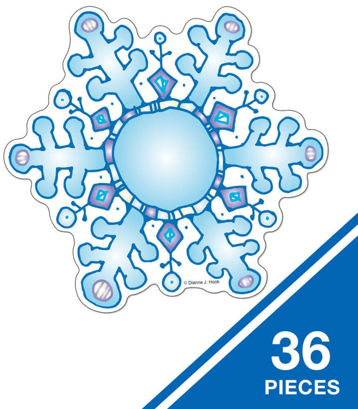 Snowflakes DJ Inkers Cutouts-Tools 4 Teaching-Classroom Decor and More