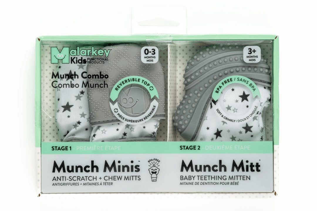 Munch Minis Combo - Grey Stars-Baby & Toddler-Tools 4 Teaching-Classroom Decor and More