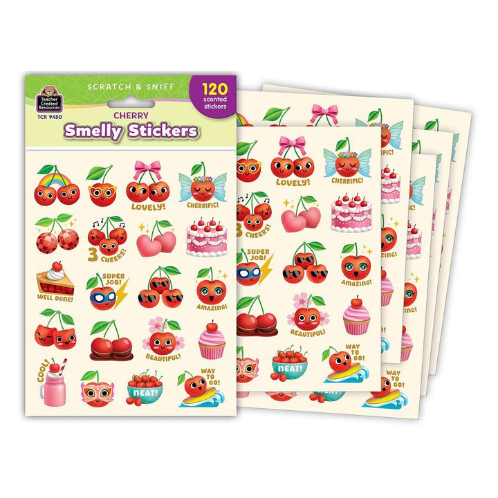 Cherry Smelly Stickers-Stickers-Tools 4 Teaching-Classroom Decor and More