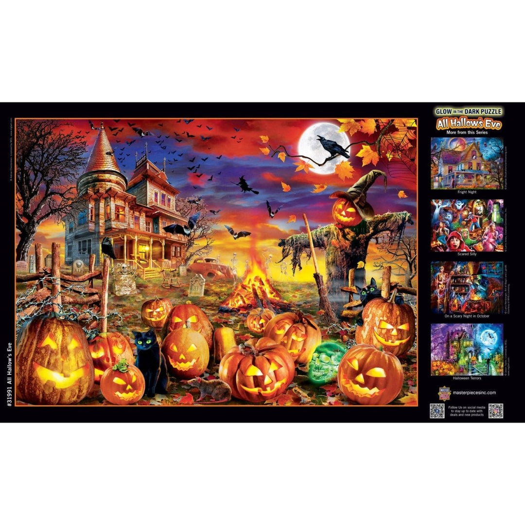 Glow in the Dark - All Hallow's Eve 500 Piece Jigsaw Puzzle-Puzzles-Tools 4 Teaching-Classroom Decor and More