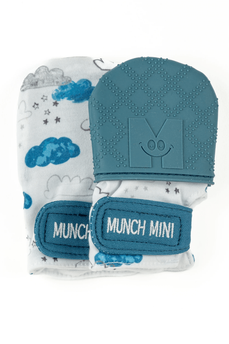 Munch Minis - Teething & Anti-scratch mitts - Clouds-Baby & Toddler-Tools 4 Teaching-Classroom Decor and More