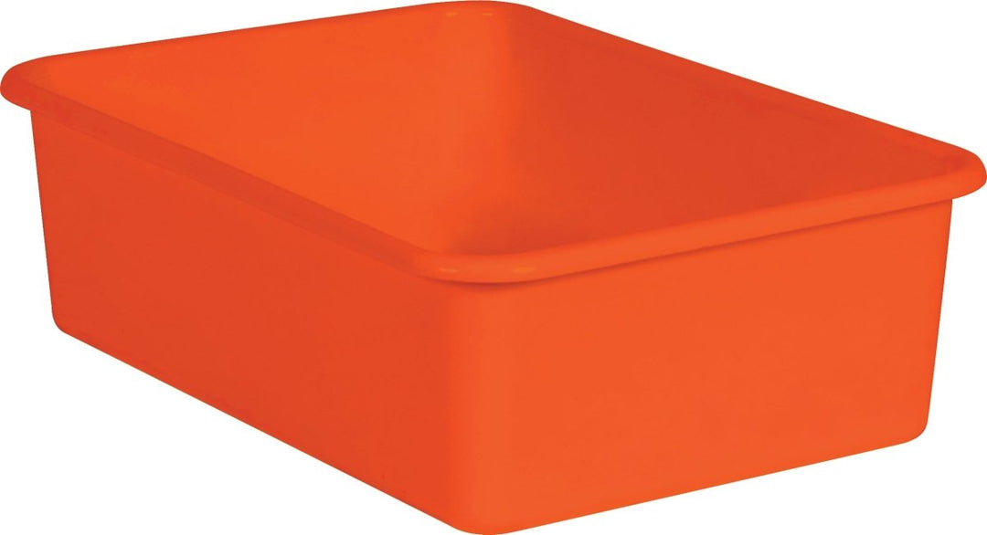 Large Plastic Storage Bin: Orange-Organization-Tools 4 Teaching-Classroom Decor and More