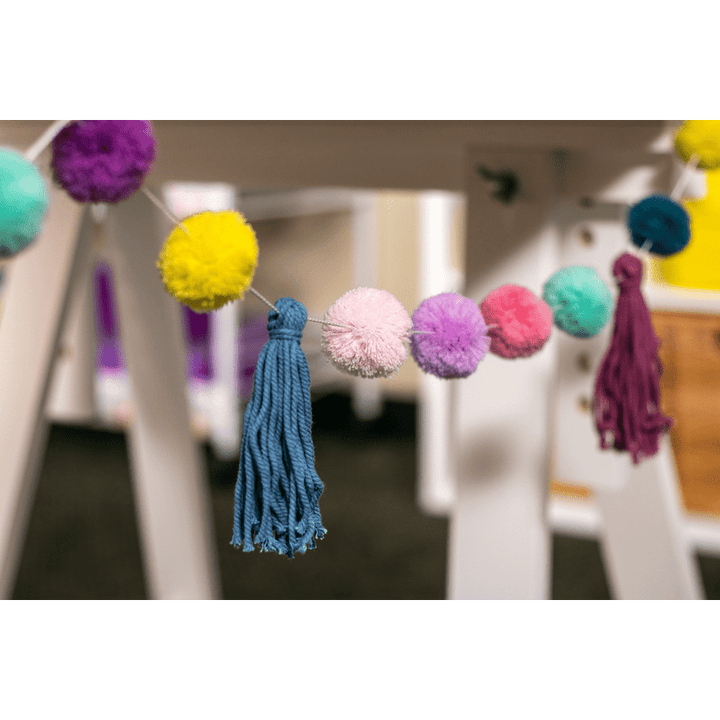 Oh Happy Day Pom-Pom and Tassels Garland-Garland-Tools 4 Teaching-Classroom Decor and More
