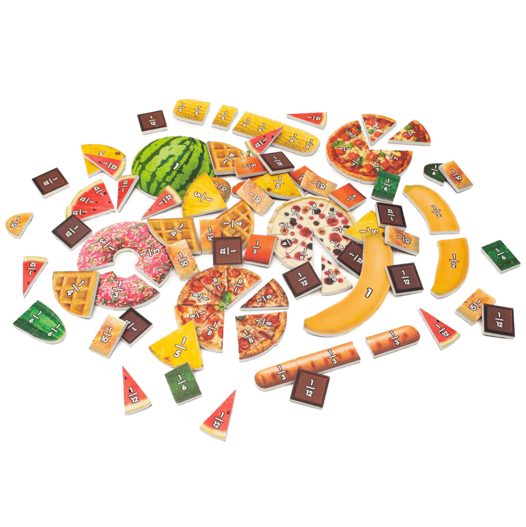 Food Fractions-Fractions, Geometry & Measurement-Tools 4 Teaching-Classroom Decor and More