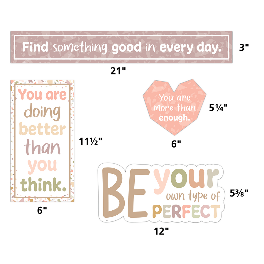 Terrazzo Tones Mini Bulletin Board-Bulletin Board Sets-Tools 4 Teaching-Classroom Decor and More