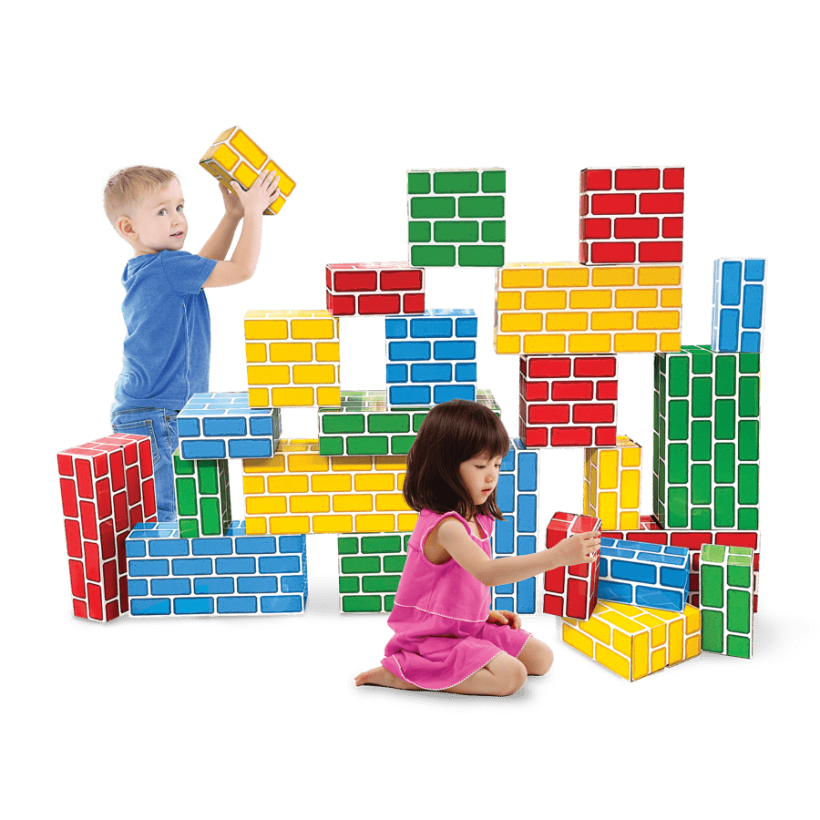 Easy-Stack Cardboard Blocks (24-Piece Set)-Building-Tools 4 Teaching-Classroom Decor and More