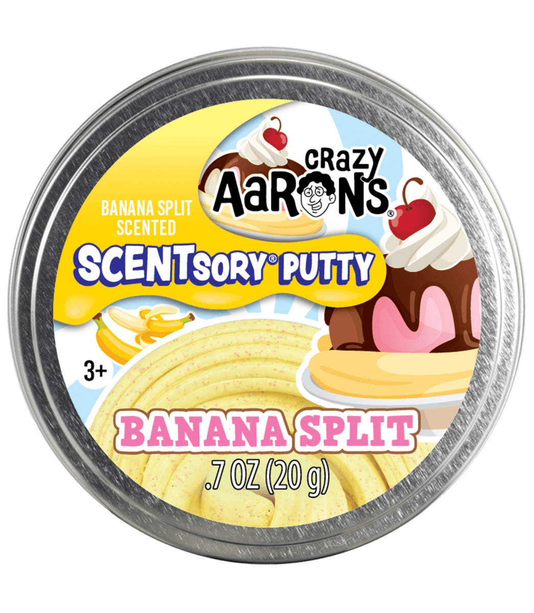 Crazy Aaron's® - Banana Split Scented SCENTsory™ Putty-Thinking Putty-Tools 4 Teaching-Classroom Decor and More