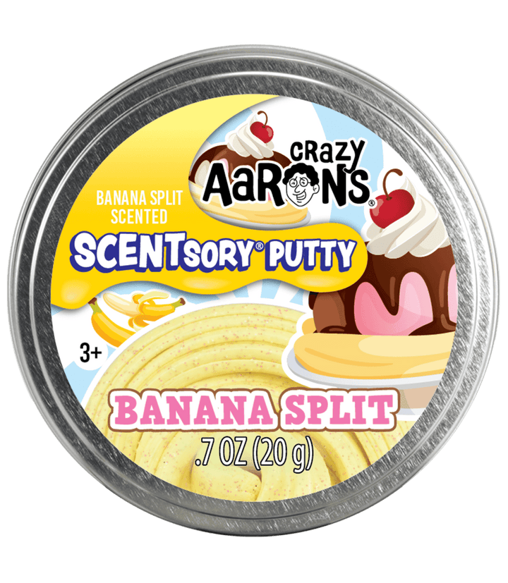 Crazy Aaron's® - Banana Split Scented SCENTsory™ Putty-Thinking Putty-Tools 4 Teaching-Classroom Decor and More
