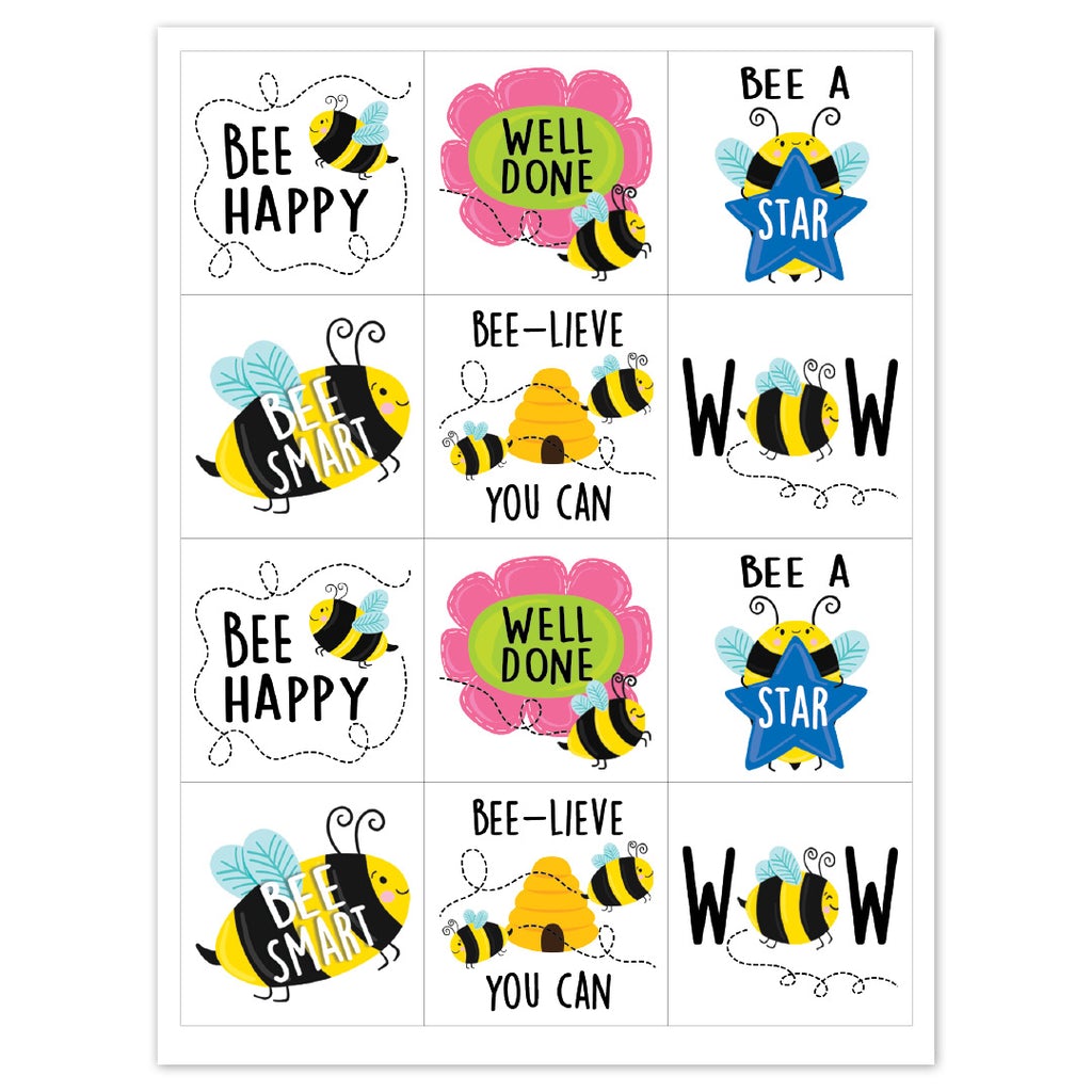 Bees Stickers-Stickers-Tools 4 Teaching-Classroom Decor and More