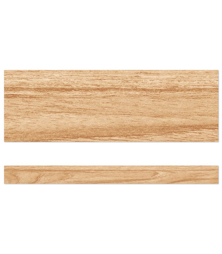 Grow Together Light Wood Grain Straight Bulletin Board Borders - Tools 4 Teaching