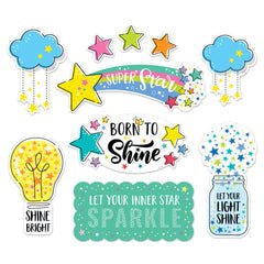 Star Bright Positive Thinking Mini Bulletin Board-Mini Bulletin Boards-Tools 4 Teaching-Classroom Decor and More