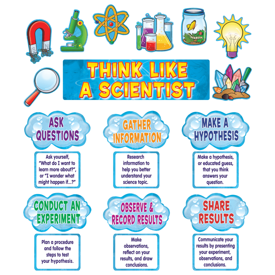 Think Like a Scientist Mini Bulletin Board-Mini Bulletin Boards-Tools 4 Teaching-Classroom Decor and More