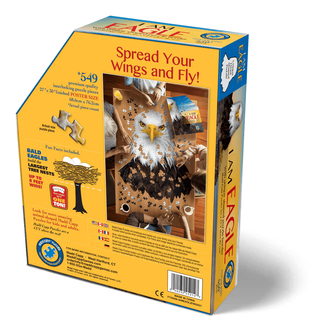 *I AM EAGLE 550 pcs Puzzle-Puzzles-Tools 4 Teaching-Classroom Decor and More