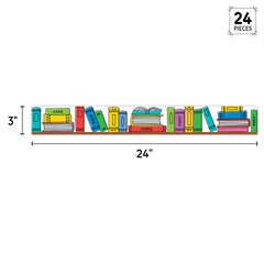 Core Decor Doodle Bookshelf EZ Border-Borders-Tools 4 Teaching-Classroom Decor and More