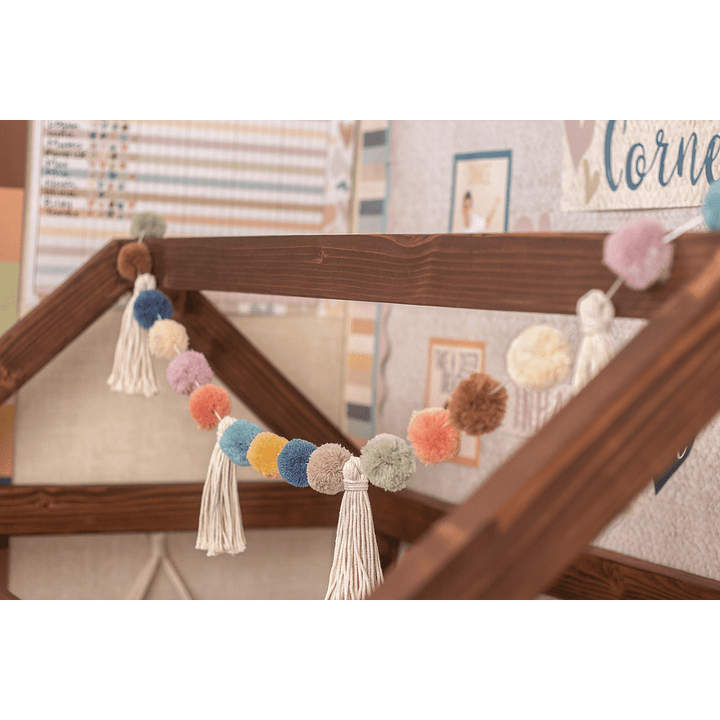 Everyone is Welcome Pom-Poms and Tassels Garland-Garland-Tools 4 Teaching-Classroom Decor and More