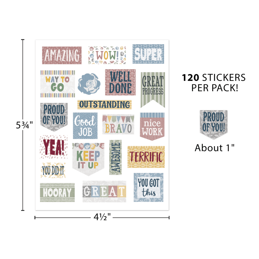 Classroom Cottage Stickers-Stickers-Tools 4 Teaching-Classroom Decor and More