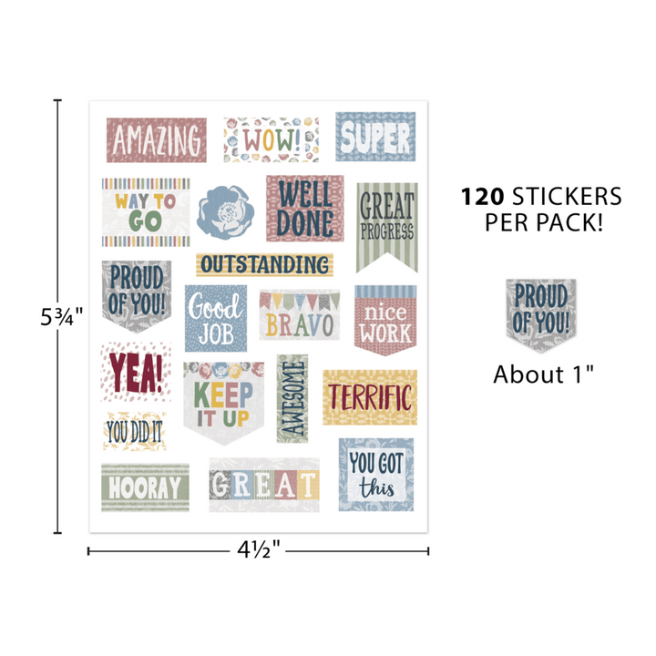 Classroom Cottage Stickers-Stickers-Tools 4 Teaching-Classroom Decor and More