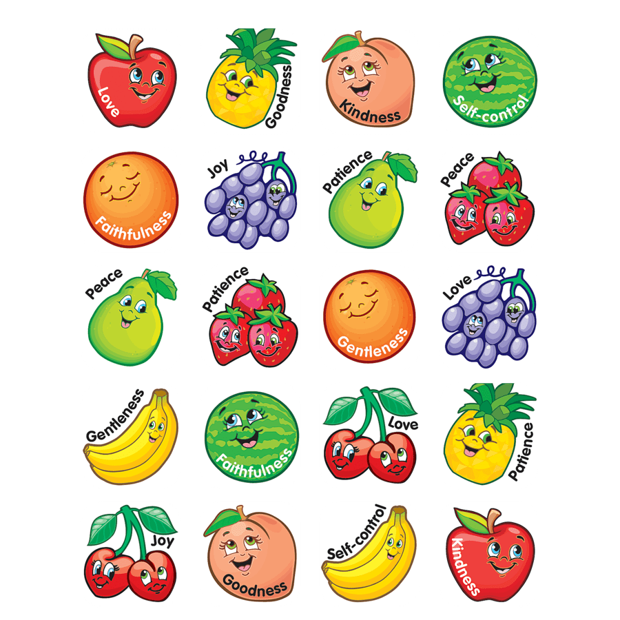 Fruit of the Spirit Stickers-Religious-Tools 4 Teaching-Classroom Decor and More