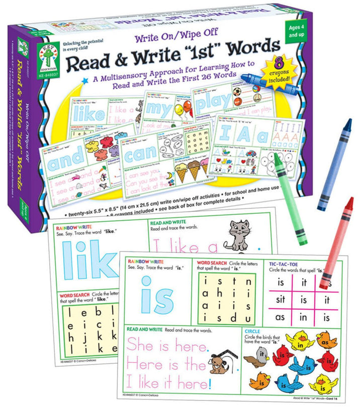 Read & Write First Words Manipulative Grade PK-1-Dry Erase-Tools 4 Teaching-Classroom Decor and More
