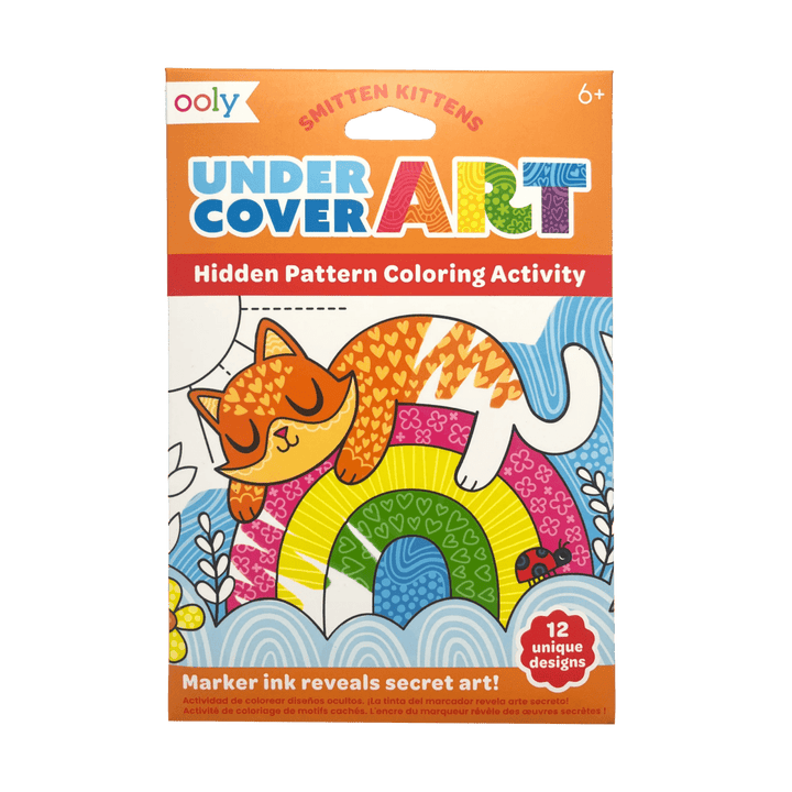 Undercover Art Hidden Pattern Coloring Activity Art Cards - Smitten Kittens-Activity Pads-Tools 4 Teaching-Classroom Decor and More
