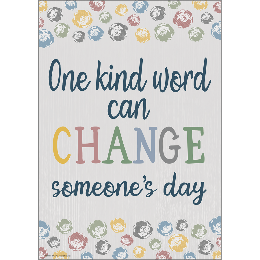One Kind Word Positive Poster-Posters-Tools 4 Teaching-Classroom Decor and More