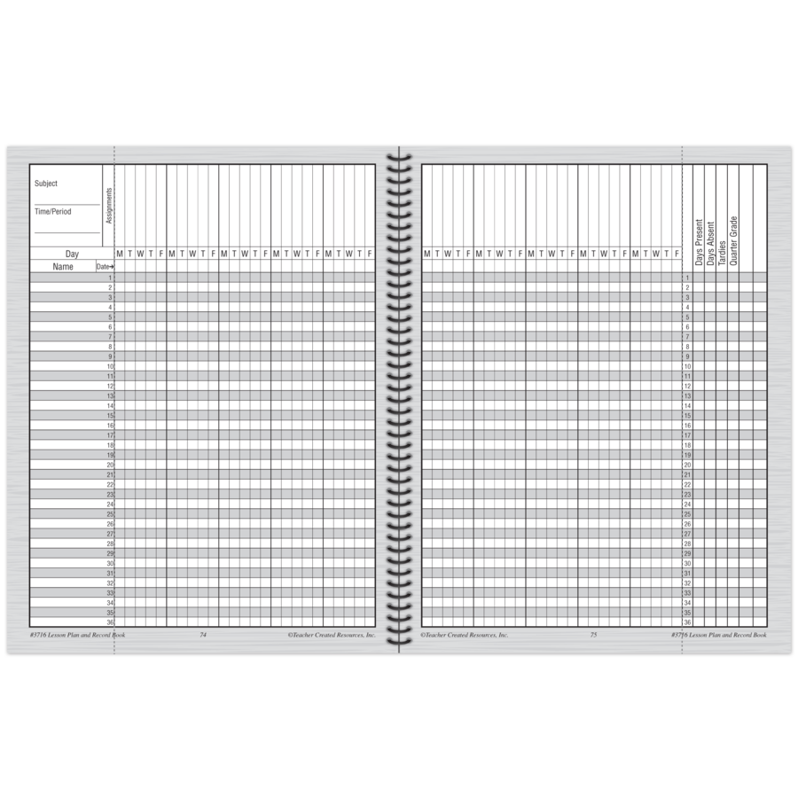 Chalkboard Brights Lesson Plan & Record Book-Record & Plan Books-Tools 4 Teaching-Classroom Decor and More