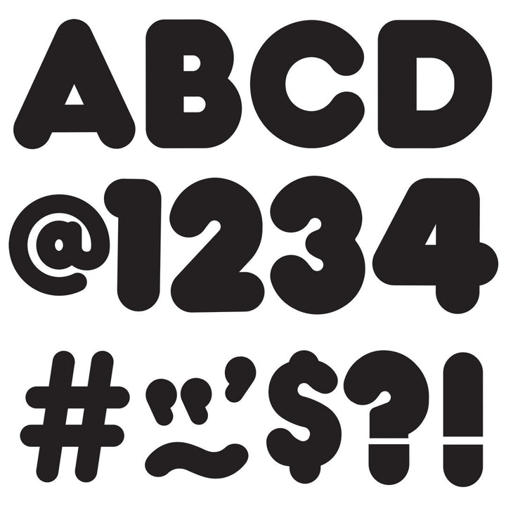 *Black 4-Inch Casual Uppercase Ready Letters®-Letters-Tools 4 Teaching-Classroom Decor and More