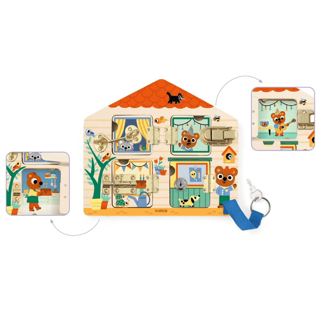 Cabanalock Wooden Skill Board-Baby & Toddler-Tools 4 Teaching-Classroom Decor and More