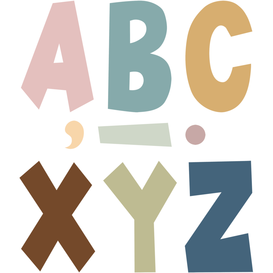 Everyone is Welcome 7" Fun Font Letters-Letters-Tools 4 Teaching-Classroom Decor and More