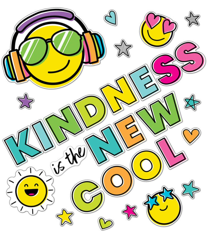 Carson Dellosa Education Kind Vibes Kindness Is the New Cool Bulletin Board Set-Bulletin Board Sets-Tools 4 Teaching-Classroom Decor and More