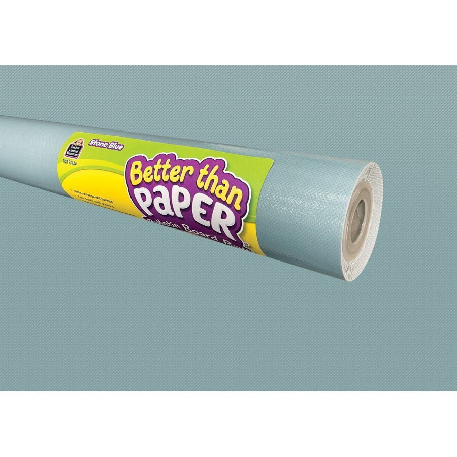 Better Than Paper® Bulletin Board Roll: Stone Blue-Bulletin Board Paper - Better Than Paper-Tools 4 Teaching-Classroom Decor and More