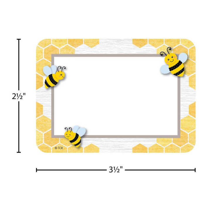 Buzzing Bees Name Tags/Labels - Multi-Pack-Nameplates &amp; Name Tags-Tools 4 Teaching-Classroom Decor and More