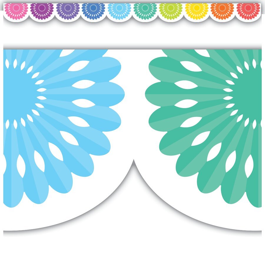 Colorful Fiesta Die-Cut Border Trim-Borders-Tools 4 Teaching-Classroom Decor and More