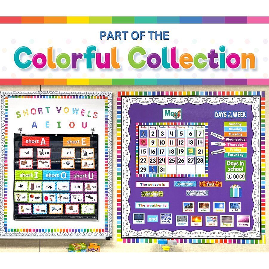 Colorful Schedule Write-On/Wipe-Off Chart-Charts-Tools 4 Teaching-Classroom Decor and More