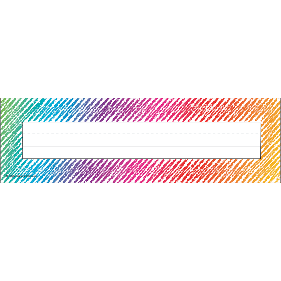 *Colorful Scribble Name Plates-Nameplates & Name Tags-Tools 4 Teaching-Classroom Decor and More