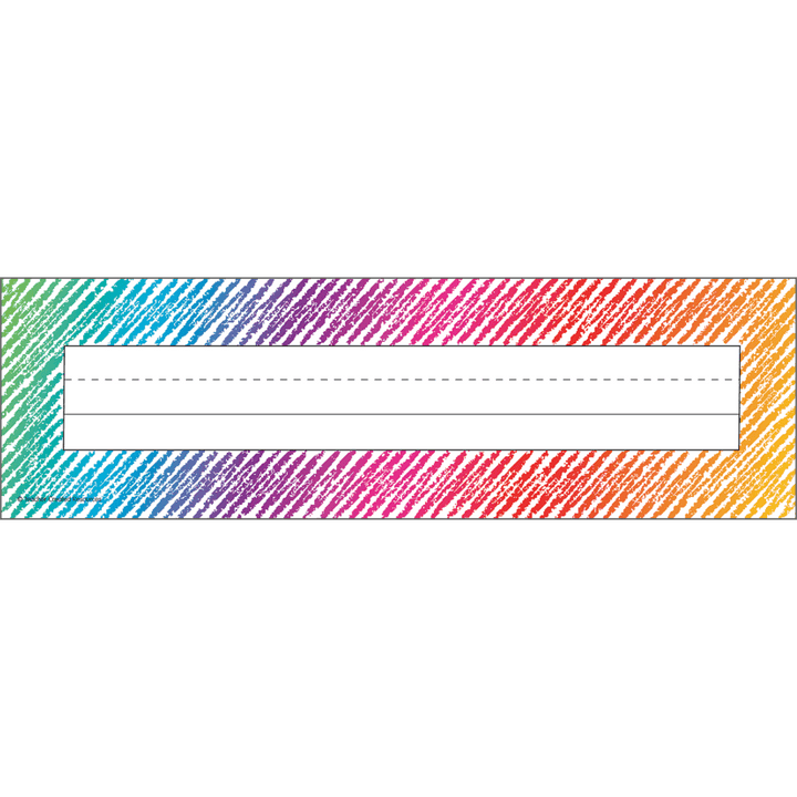 *Colorful Scribble Name Plates-Nameplates & Name Tags-Tools 4 Teaching-Classroom Decor and More