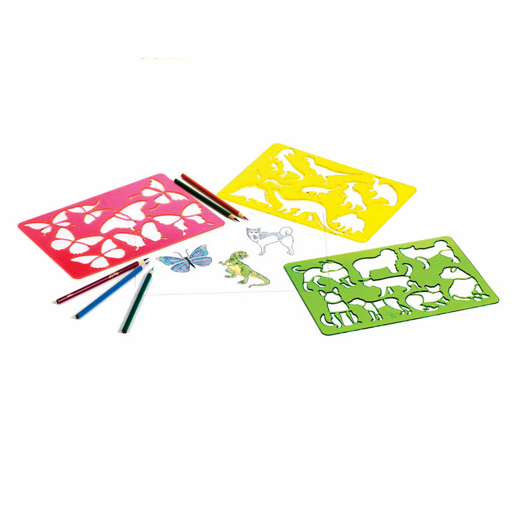 Art Box Stencils (Assortment)-Craft Activity-Tools 4 Teaching-Classroom Decor and More