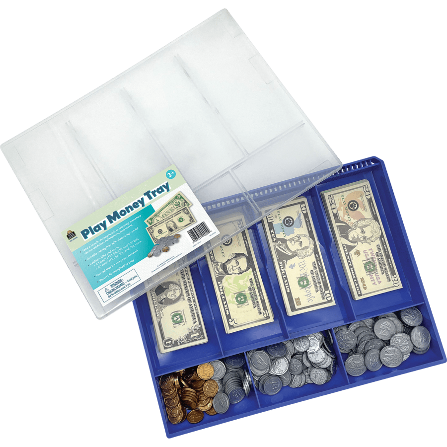 Play Money Tray-Time & Money-Tools 4 Teaching-Classroom Decor and More