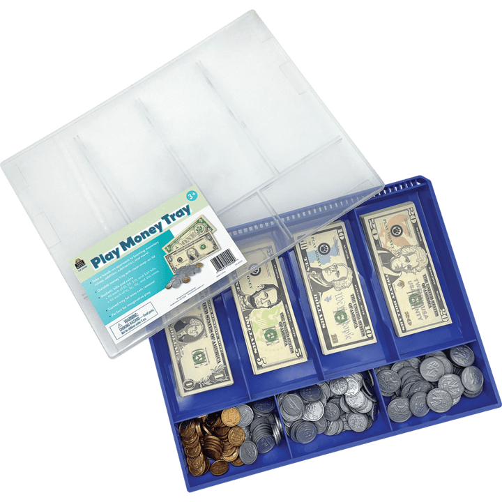 Play Money Tray-Time & Money-Tools 4 Teaching-Classroom Decor and More