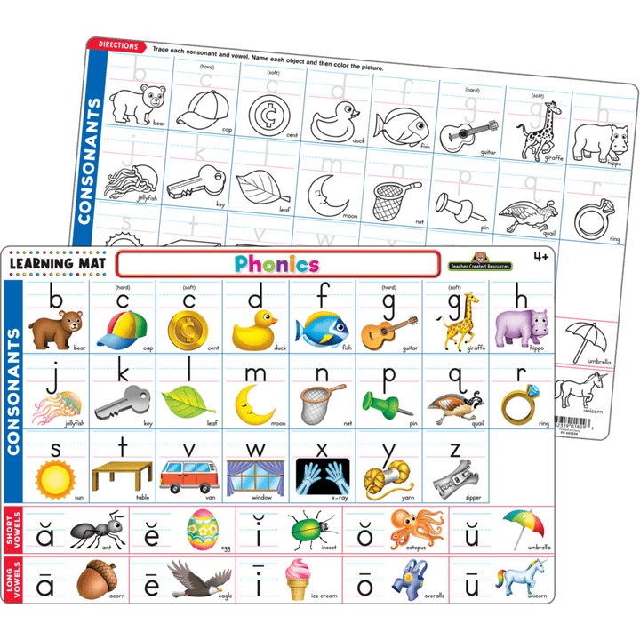 Phonics Learning Mat-Teaching Materials-Tools 4 Teaching-Classroom Decor and More