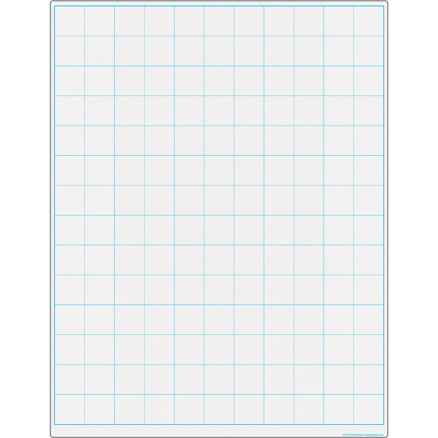 Graphing Grid 1-1/2 Inch Squares Write On/Wipe Off Chart-Charts-Tools 4 Teaching-Classroom Decor and More