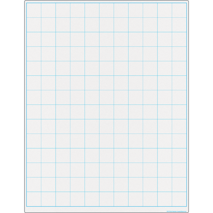 Graphing Grid 1-1/2 Inch Squares Write On/Wipe Off Chart-Charts-Tools 4 Teaching-Classroom Decor and More